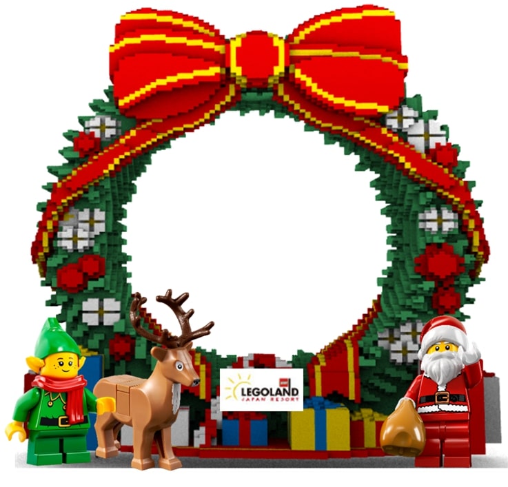 クリスマスフォトスポット「レゴ(R)デュプロ(R)クリスマスリース」＆「エルフ」