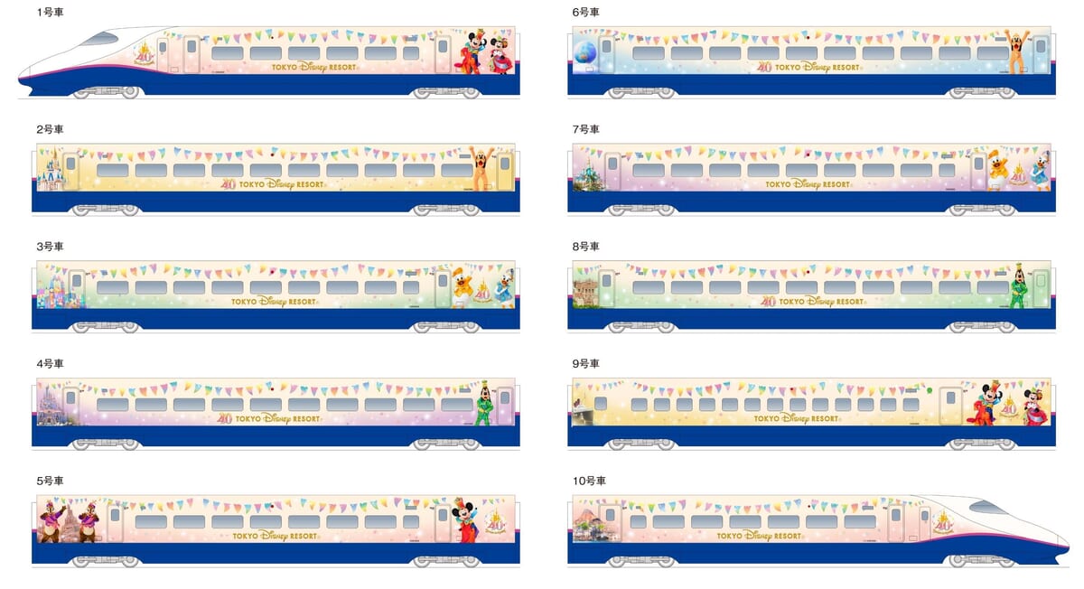 JR東日本　東京ディズニーリゾート40周年グランドフィナーレ記念「Magical Dream Shinkansen」