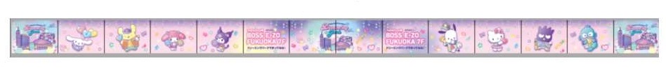BOSS E・ZO FUKUOKA「Sanrio characters Dream!ng Park（サンリオキャラクターズ ドリーミングパーク）」ラッピングバス　内装