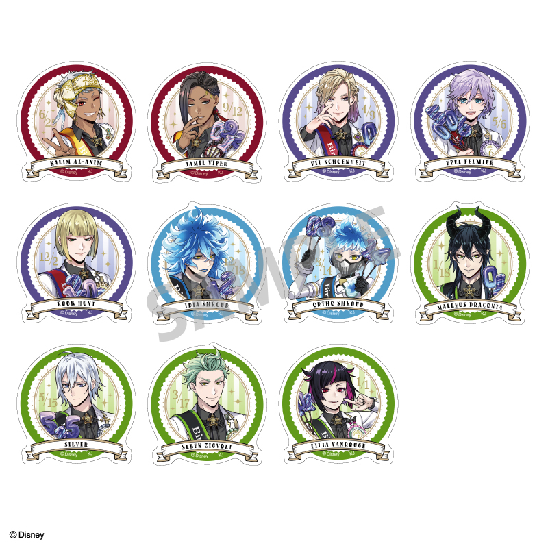 カミオジャパン『ディズニー ツイステッドワンダーランド』トレーディング缶バッジvol.2