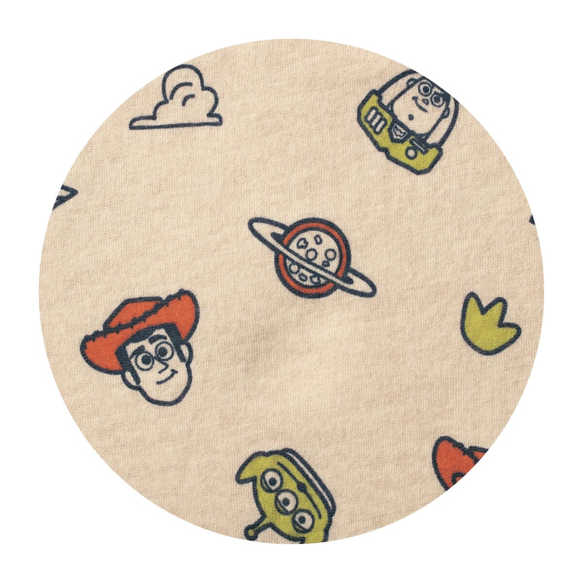 メンズやわらか綿長袖パジャマ トイ・ストーリー デザインアップ