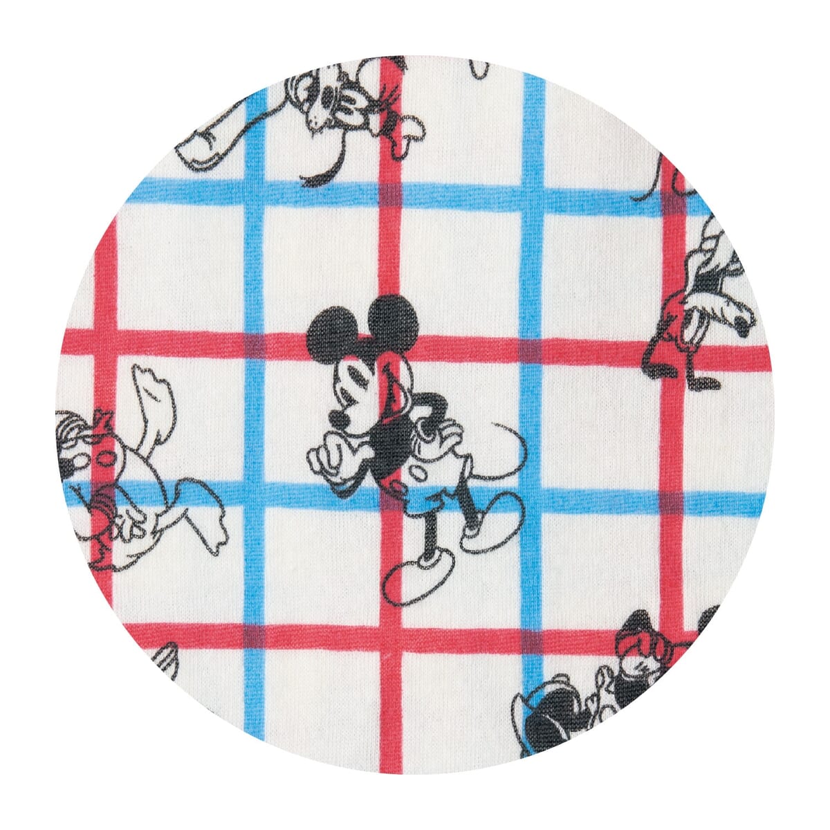 メンズやわらか綿長袖パジャマ ミッキー&フレンズ デザインアップ