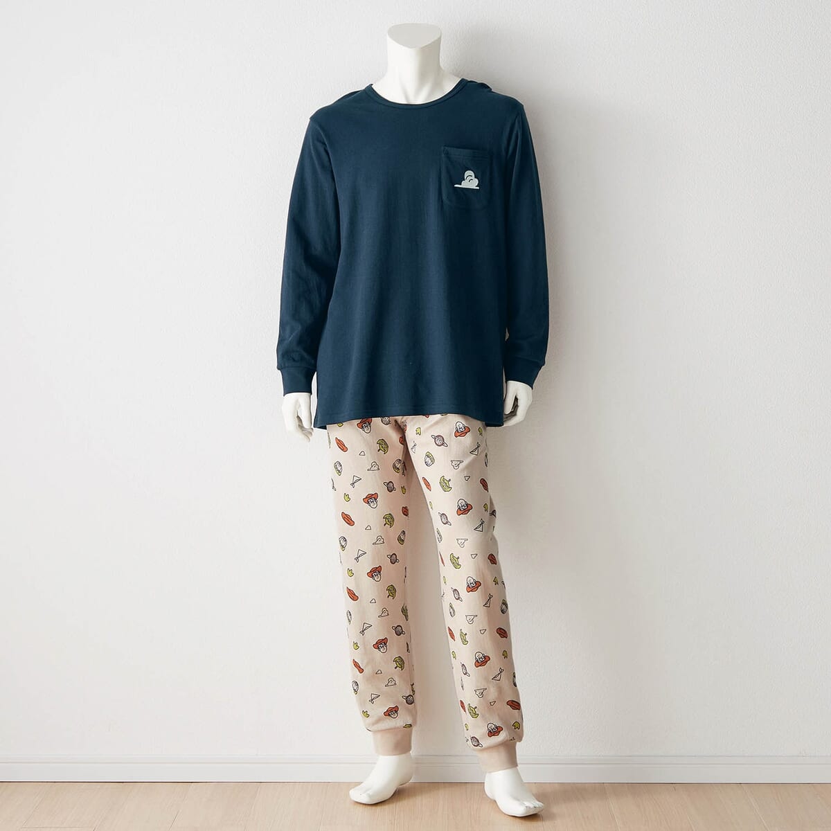 メンズやわらか綿長袖パジャマ トイ・ストーリー
