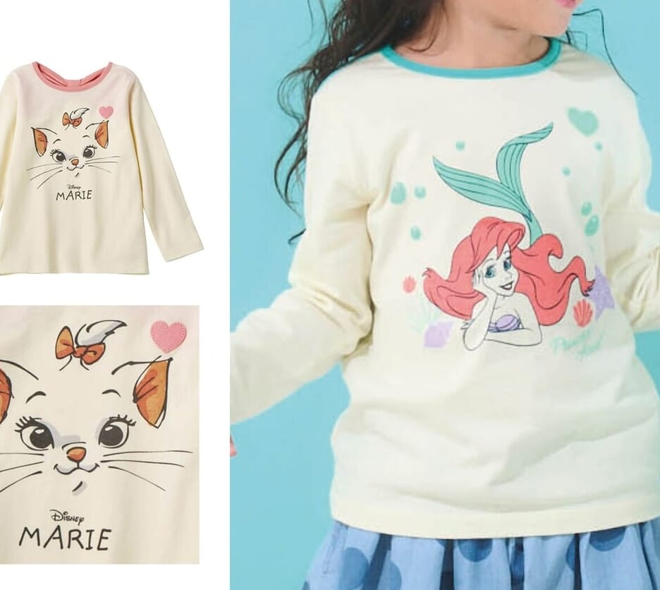 バックリボン長袖Tシャツ