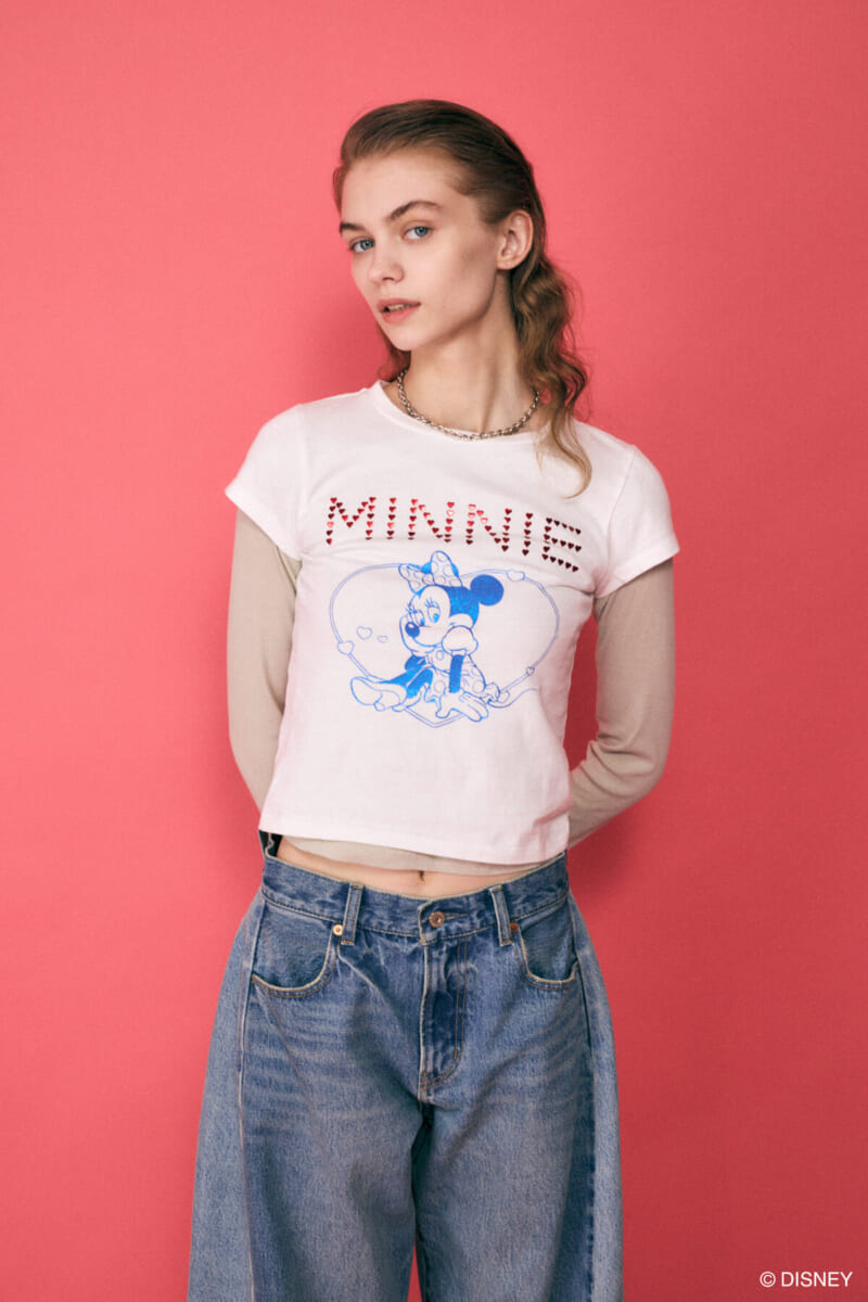 MD GLITTER Tシャツ / MINNIE