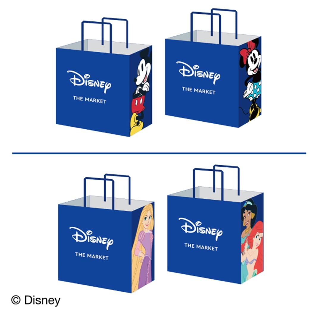 「Disney THE MARKET」限定デザイン ショッピングバッグ