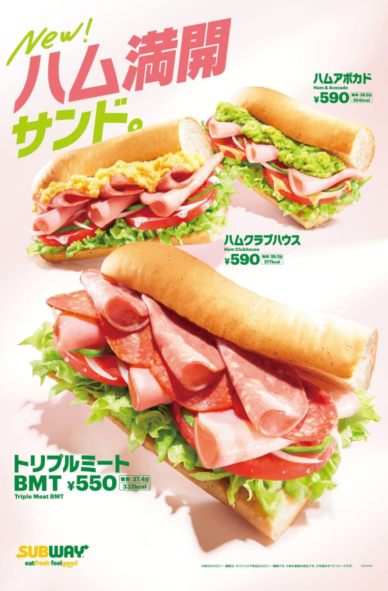 サブウェイ「ごちそうハムサンド」