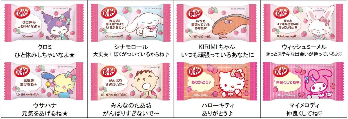 キットカット サンリオキャラクターズ いちごミルク味 個包装2