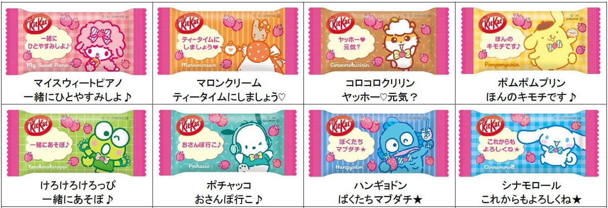 キットカット サンリオキャラクターズ いちごミルク味 個包装3