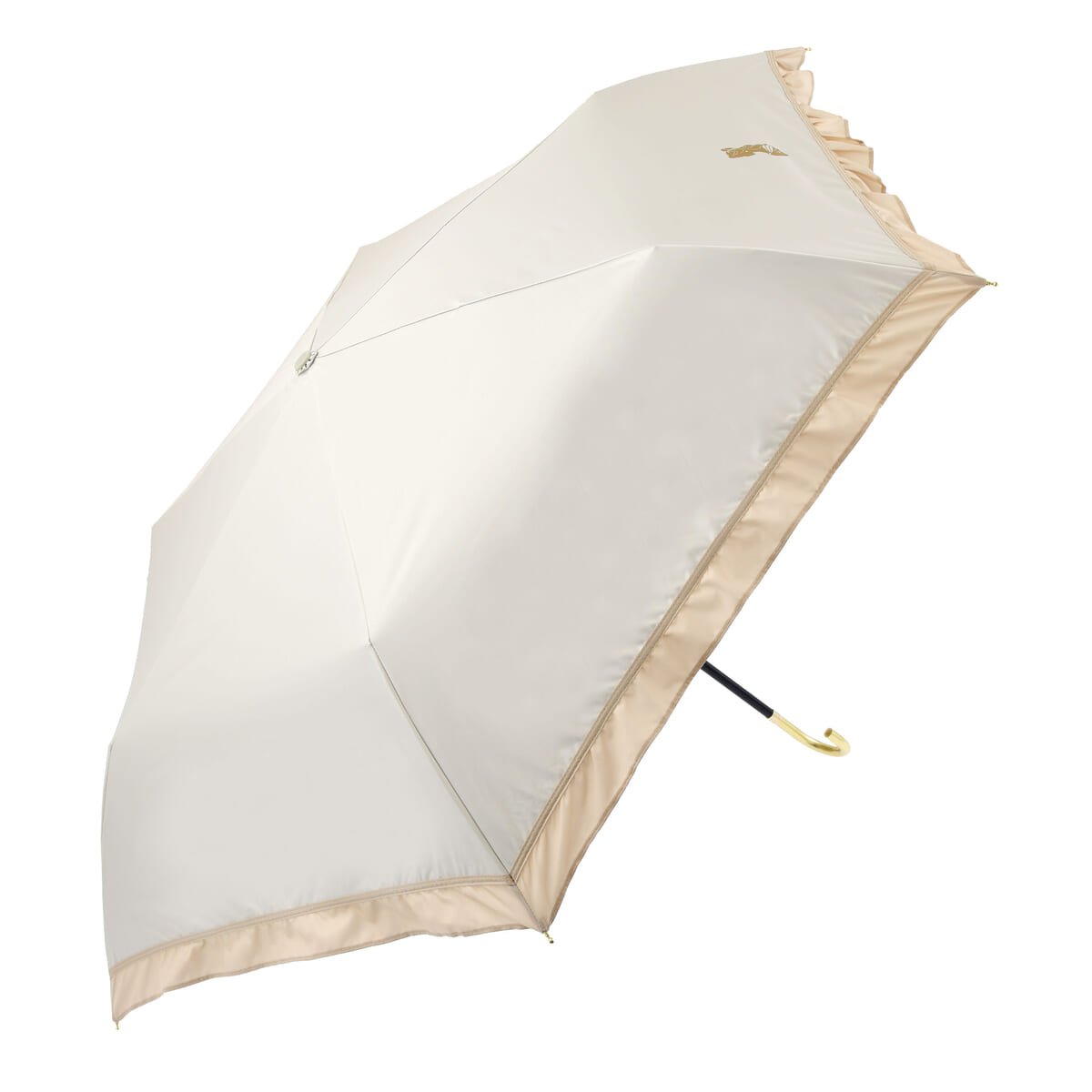 【Wpc.】ベル 日傘 折りたたみ式 晴雨兼用 フリル