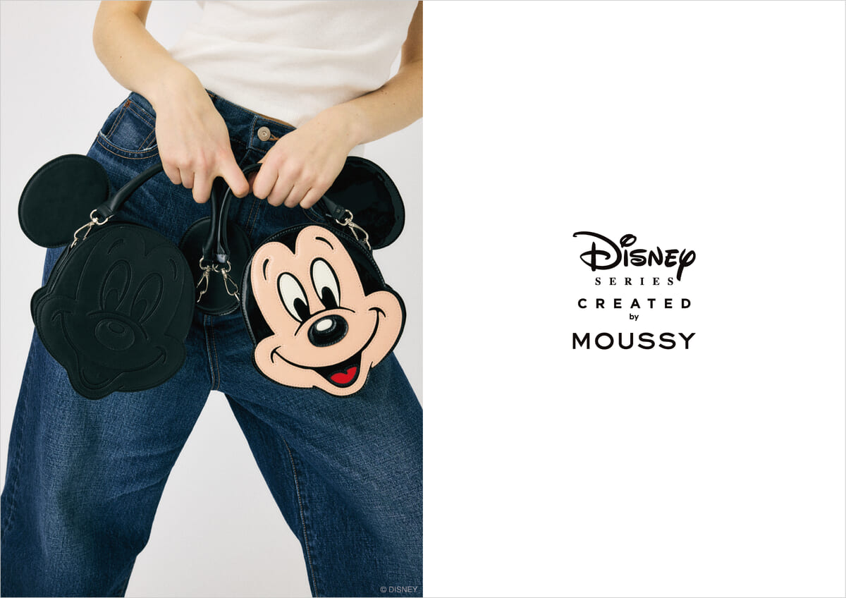 マウジー ディズニー「Disney SERIES CREATED by MOUSSY」MD 2WAY FACE BAG「ミッキーマウス」