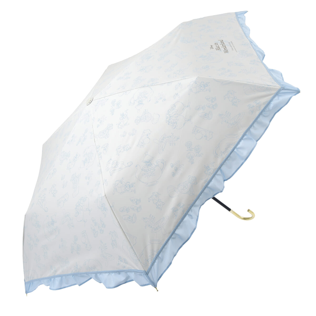 【Wpc.】ふしぎの国のアリス 日傘 折りたたみ式 晴雨兼用