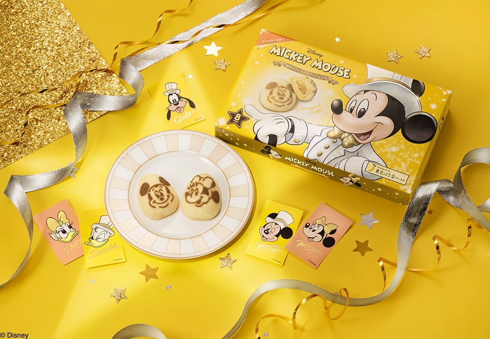 Disney SWEETS COLLECTION by 東京ばな奈『ミッキーマウス/「銀座のキャラメルケーキ」です。 フタ付き真空タンブラーセット』