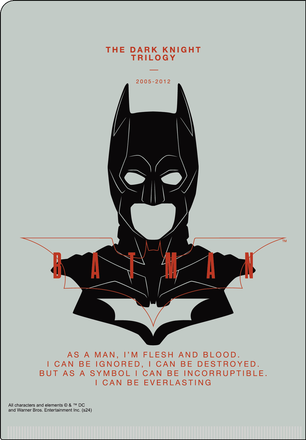 THE DARK KNIGHT TRILOGY　ミニファイル　ウラ