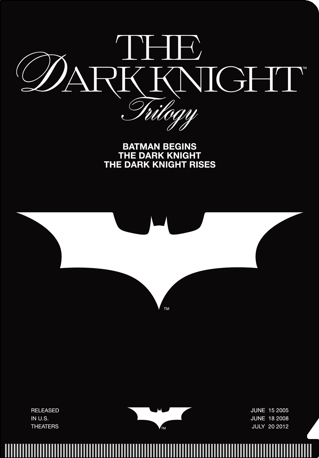 THE DARK KNIGHT TRILOGY　ミニファイル