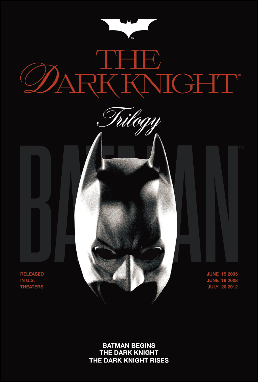 THE DARK KNIGHT TRILOGY　ポストカード