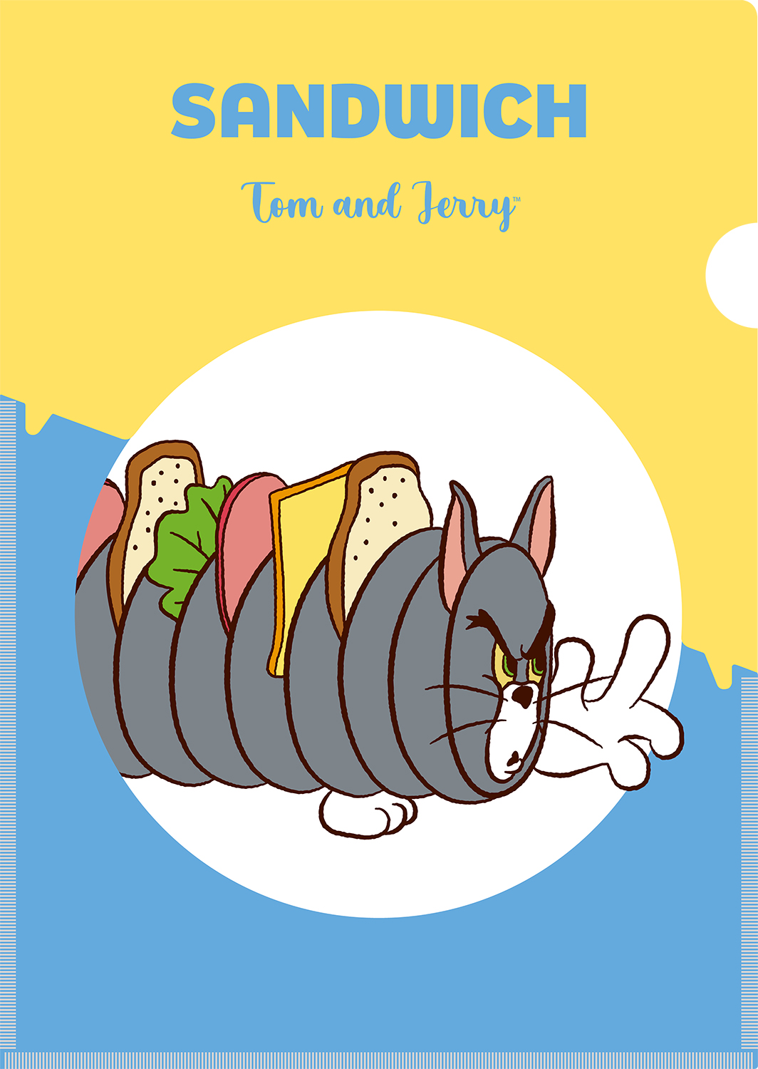 「EAT,EAT,EAT」ポケット付きクリアファイルA