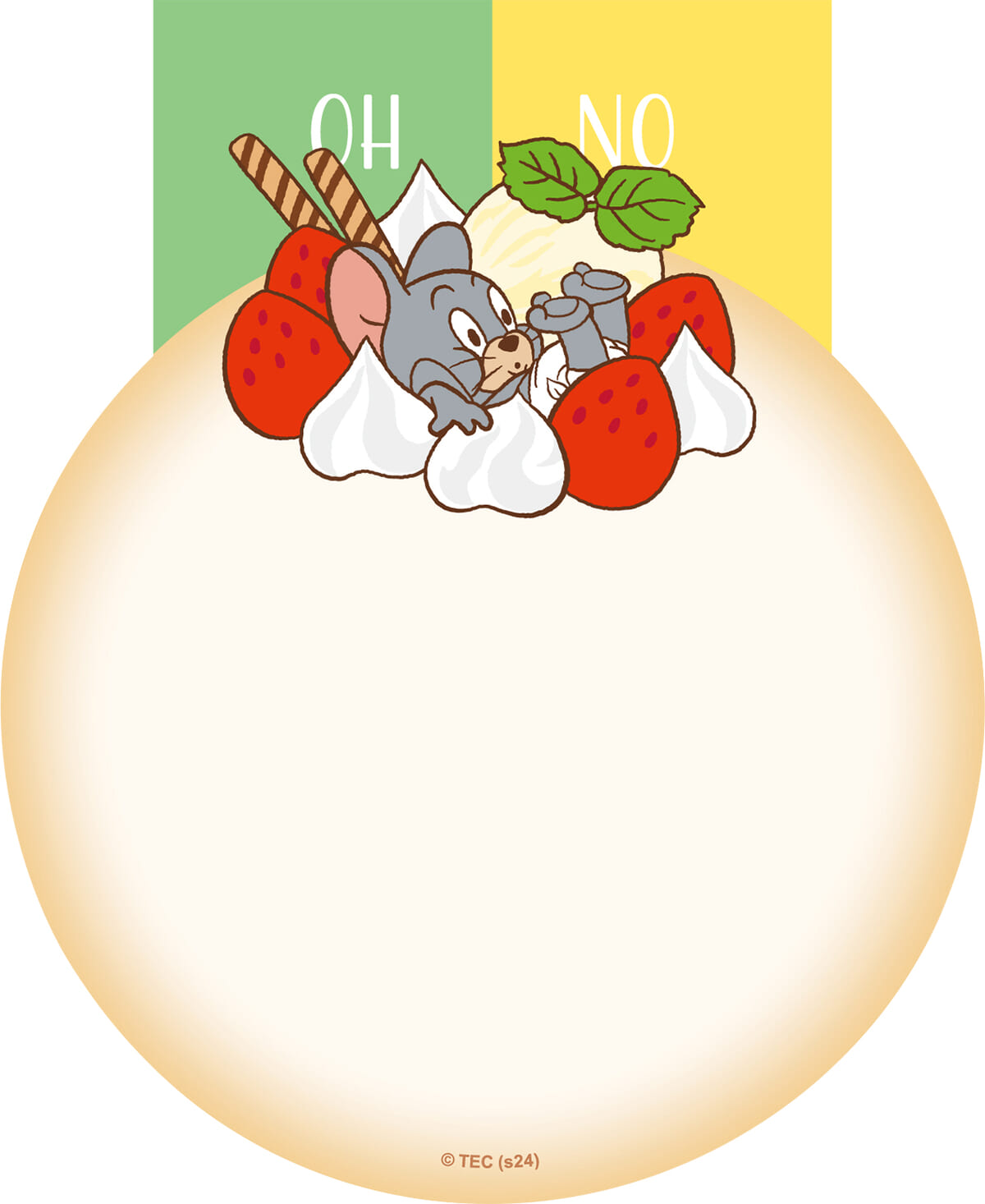 「EAT,EAT,EAT」クレープ風メモB表