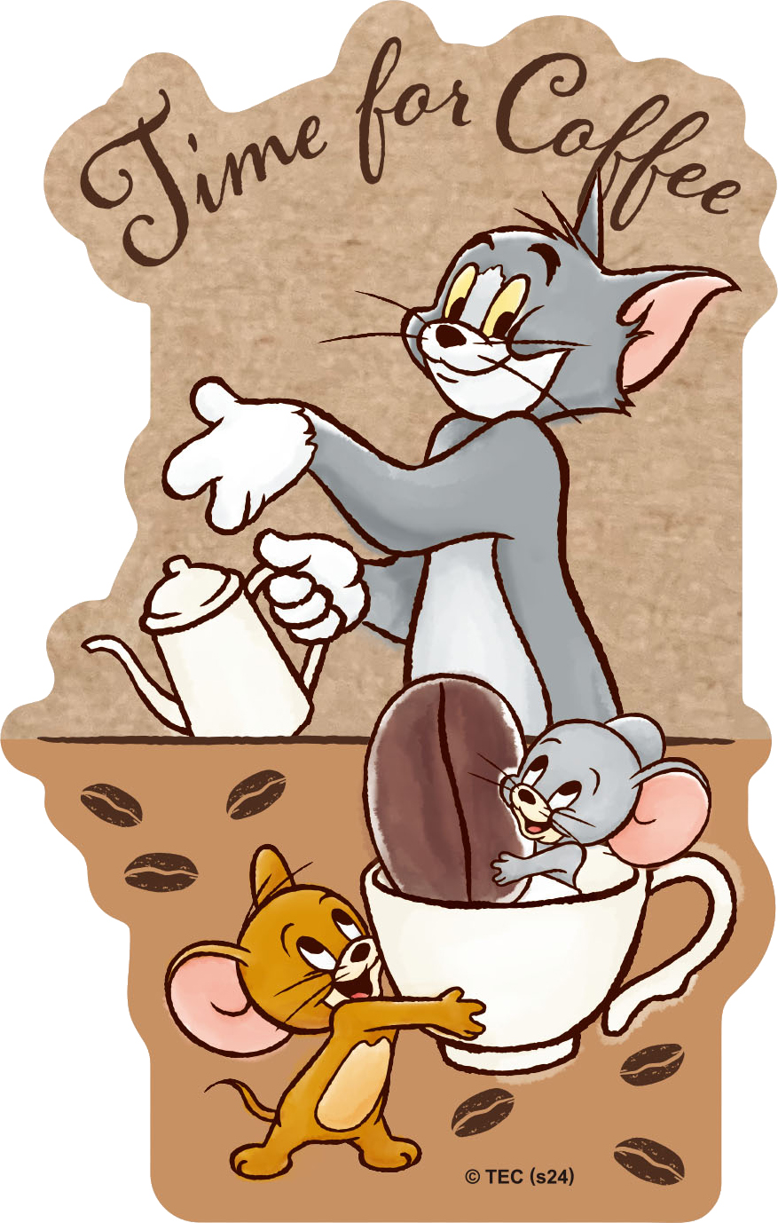 「TIME FOR COFFEE」クラフトステッカーA