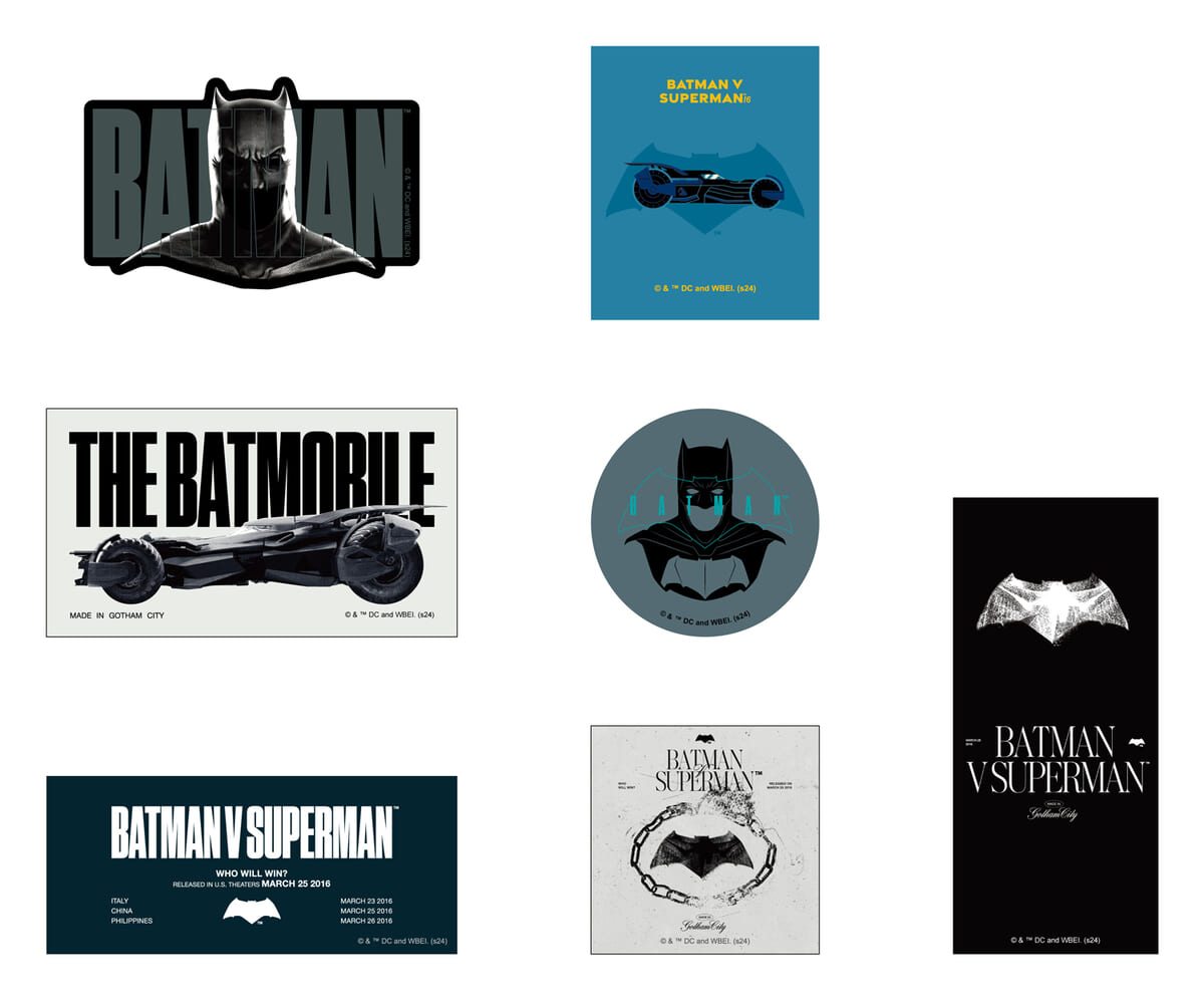 ステッカーセット　BATMAN V SUPERMAN