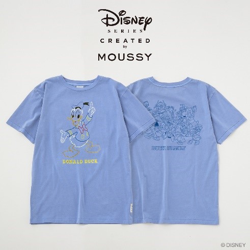 「Disney SERIES CREATED by MOUSSY」OVERSIZED TSJ / DONALD