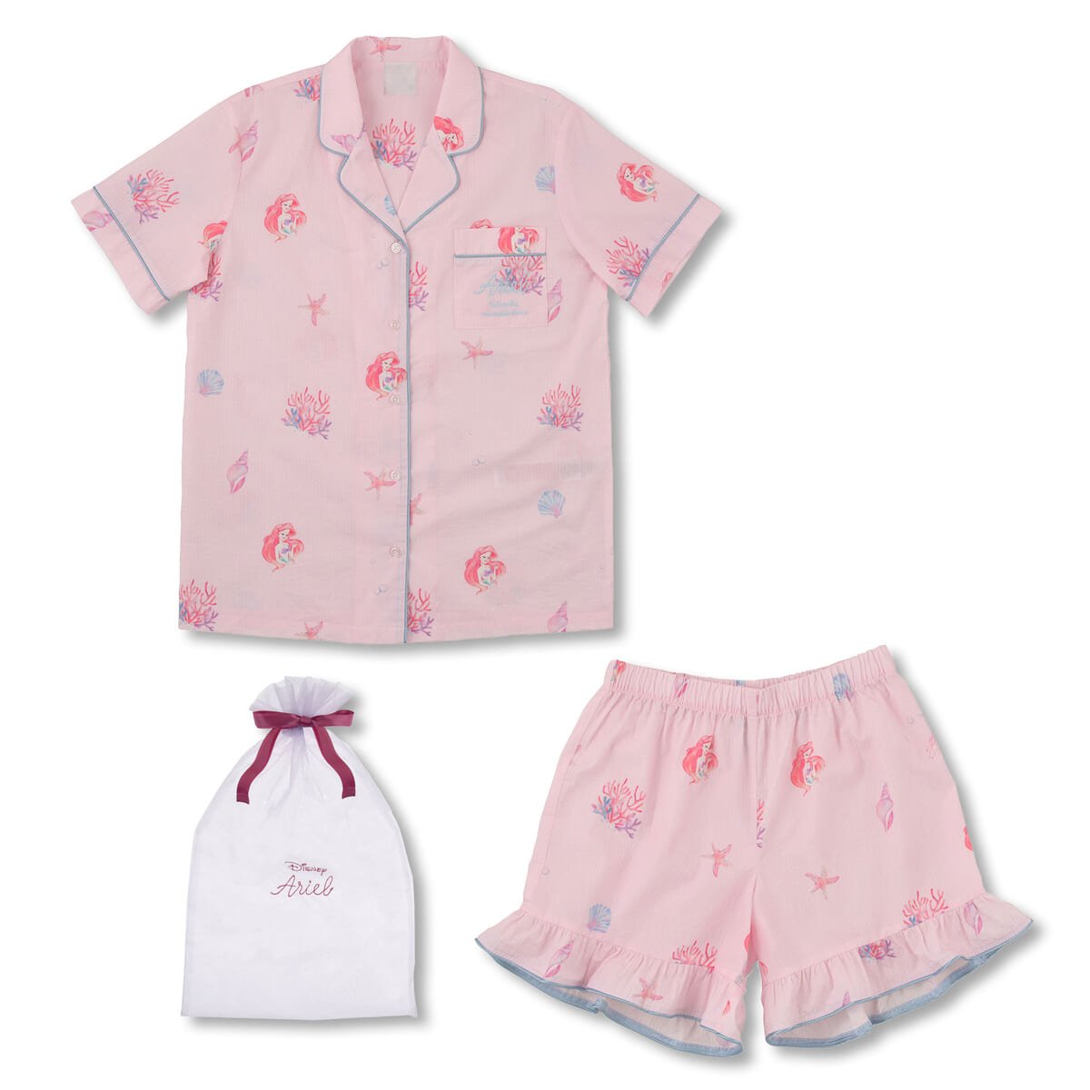 アリエル 半袖パジャマ ピンク Summer Room Wear