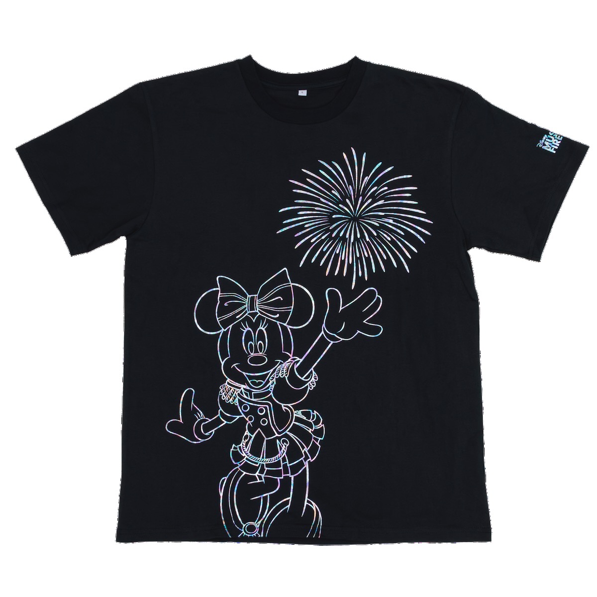 Tシャツ　ミニーマウス　花火