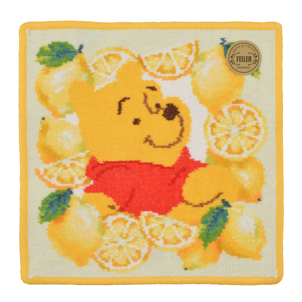 【FEILER】プーさん ハンカチ ミニタオル Lemon02