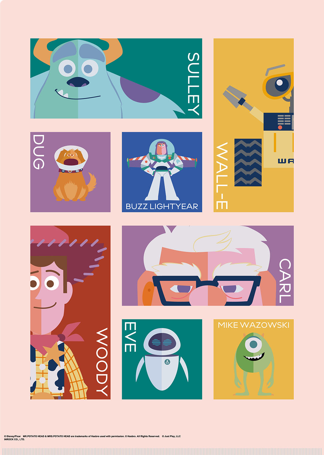 PIXAR ダイカットクリアファイル バックスタイル
