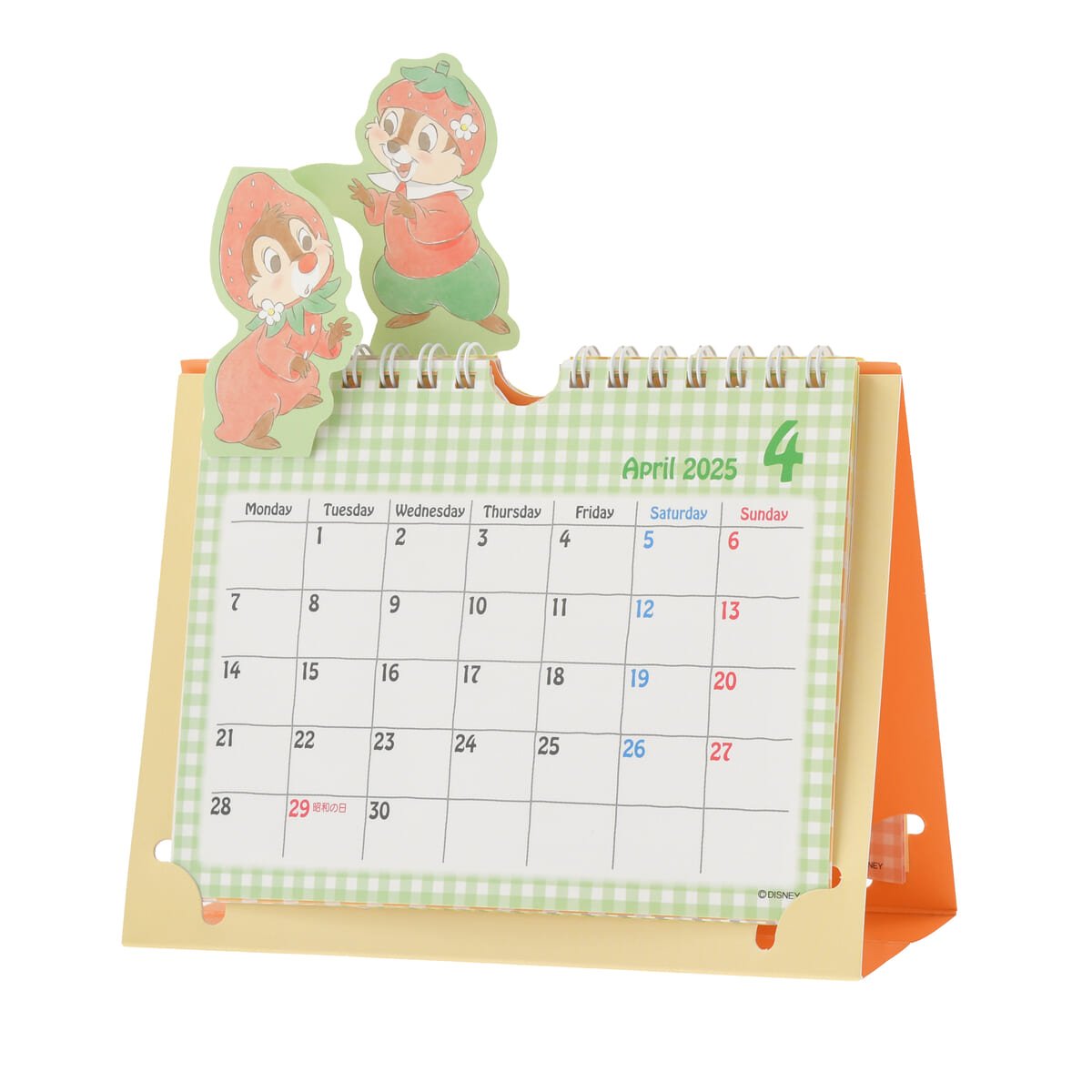 03チップ＆デール 卓上カレンダー ポップアップ Calendar＆Organizer 2025