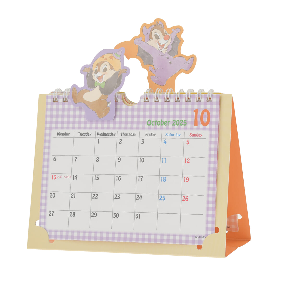 05チップ＆デール 卓上カレンダー ポップアップ Calendar＆Organizer 2025