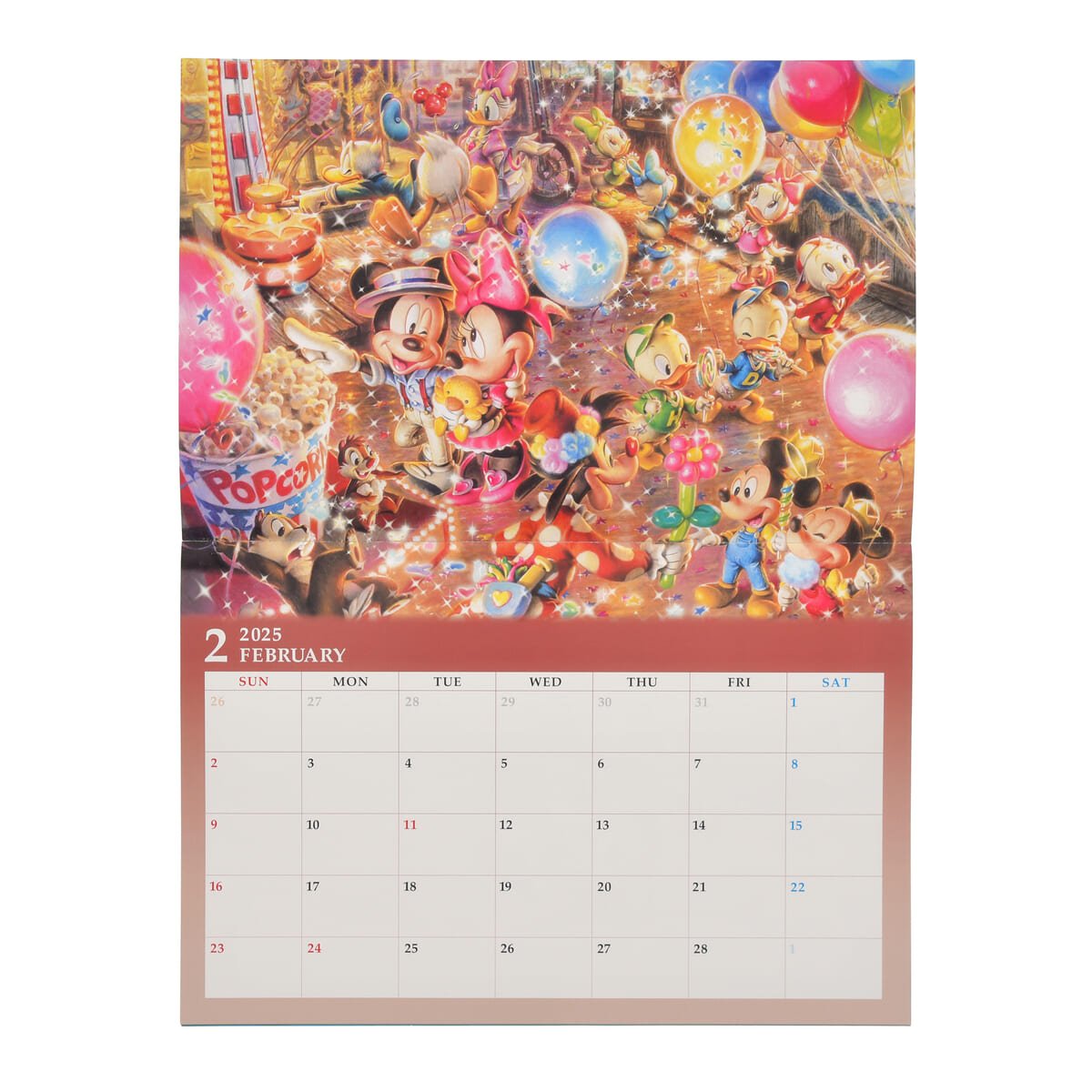 02ミッキー＆フレンズ 壁掛けカレンダー Calendar＆Organizer 2025