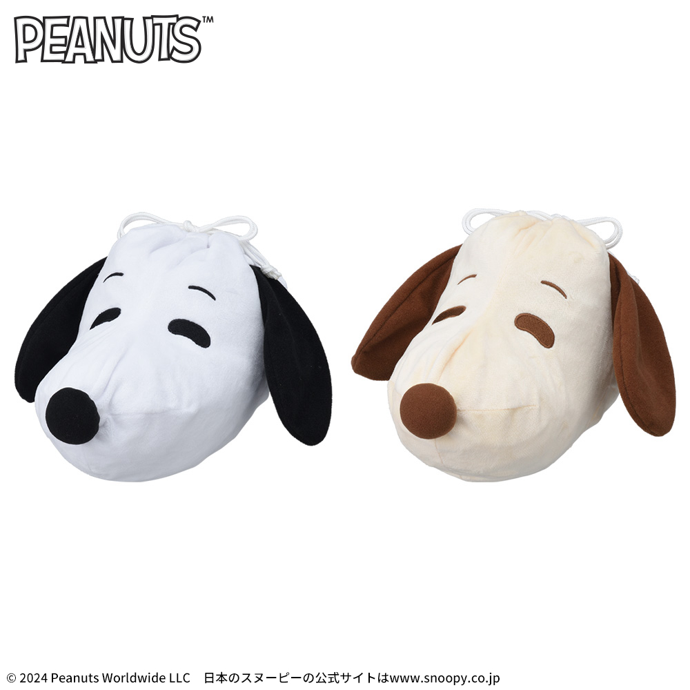 SNOOPY(TM)　プラチナムザッカぬいぐるみ巾着