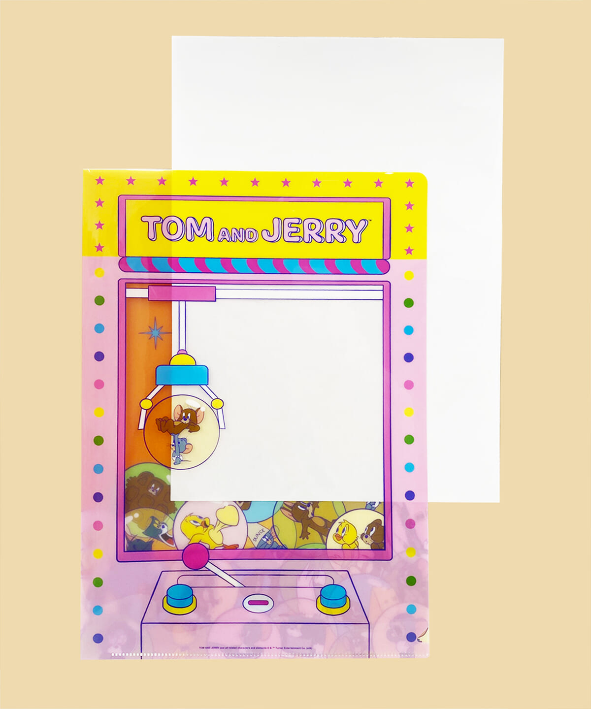 トムとジェリー(PARTY TIME) クレーンゲーム風クリアファイル　イメージ