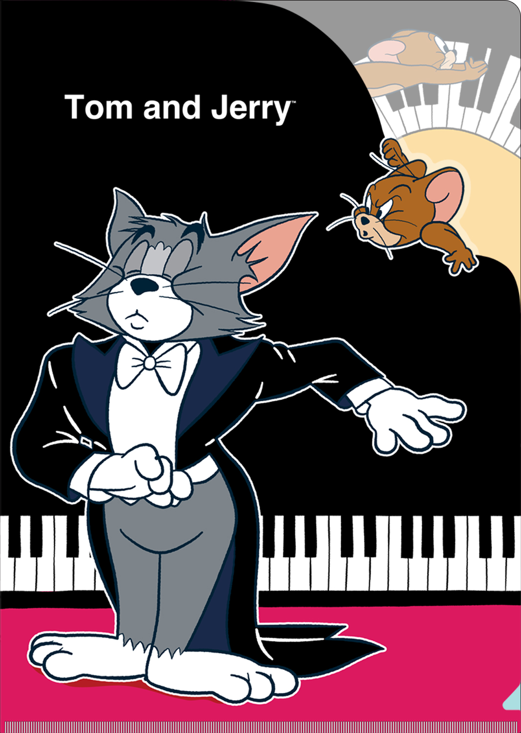 トムとジェリー(PIANO CONCERT) ダイカットクリアファイル　表