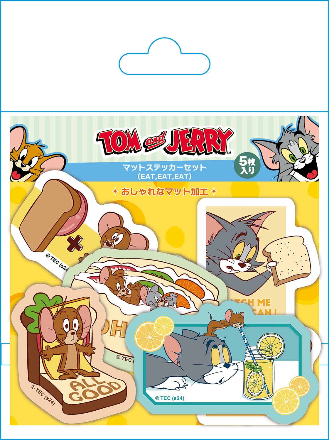 トムとジェリー(EAT,EAT,EAT) マットステッカーセット