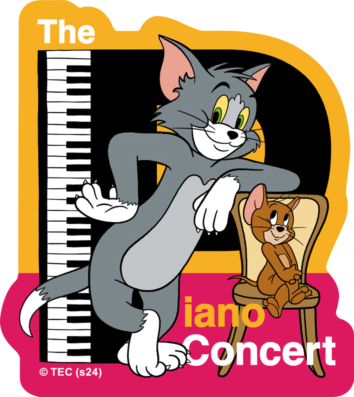トムとジェリー(PIANO CONCERT) マットステッカーセット　4