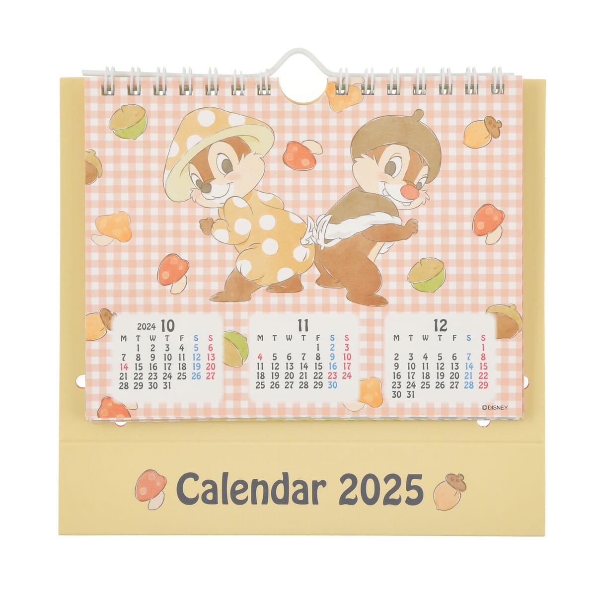 チップ＆デール 卓上カレンダー ポップアップ Calendar＆Organizer 2025