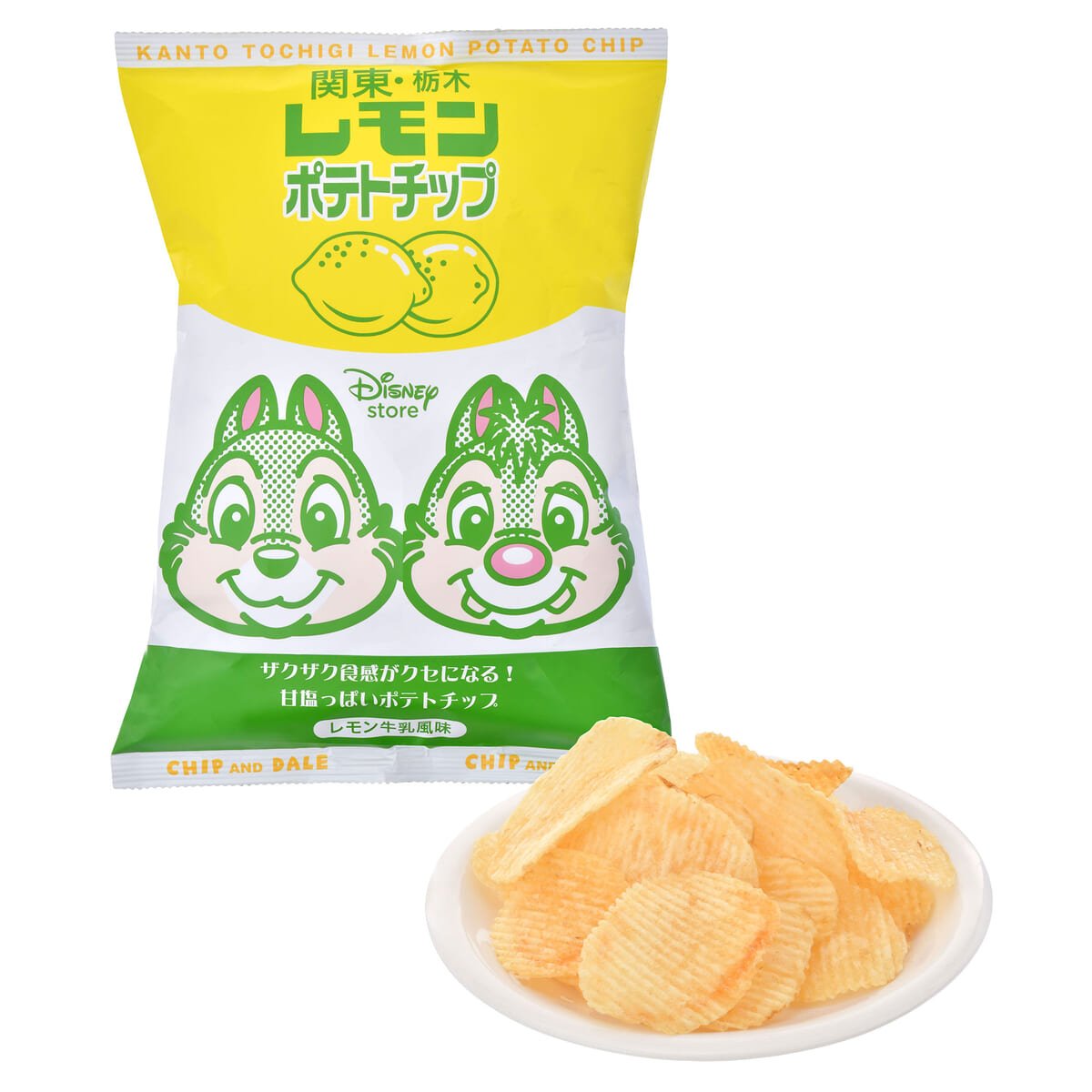 チップ＆デール ポテトチップス 関東・栃木レモン LEMON