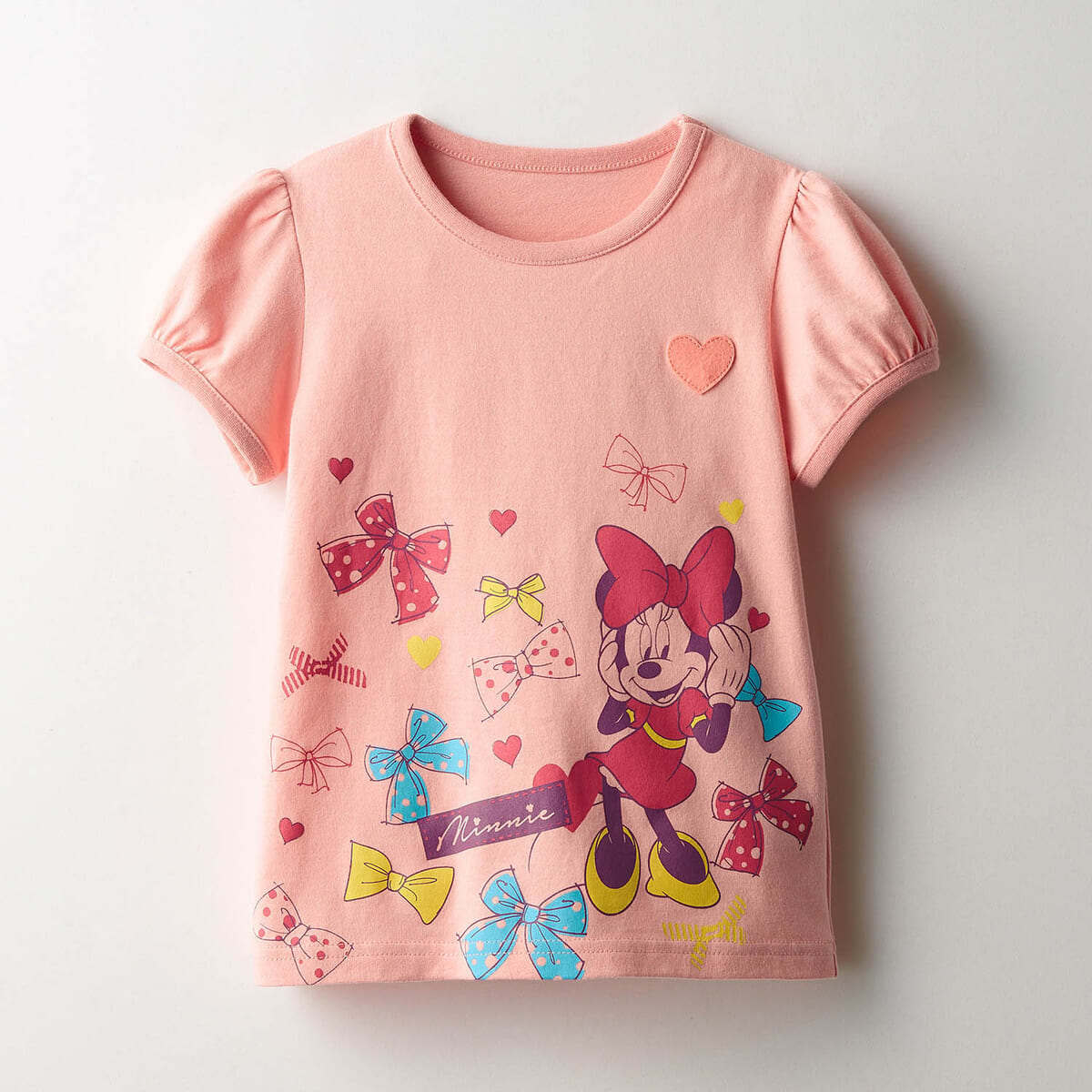 名札ココ半袖パフスリーブTシャツ　アリエル