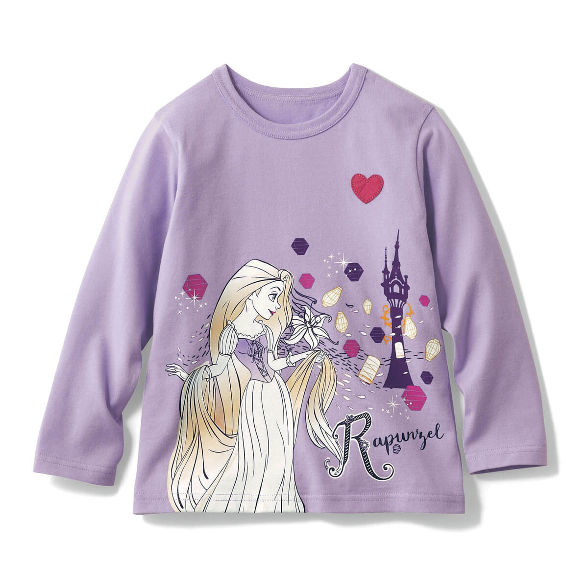 名札ココ長袖Tシャツ　ラプンツェル