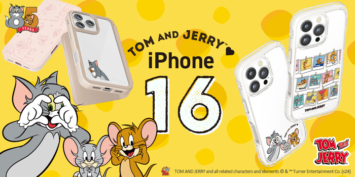 PGA iPhone16『トムとジェリー』ケース