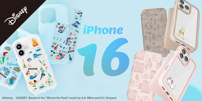 PGA iPhone16 ディズニー「エアクッションケース」