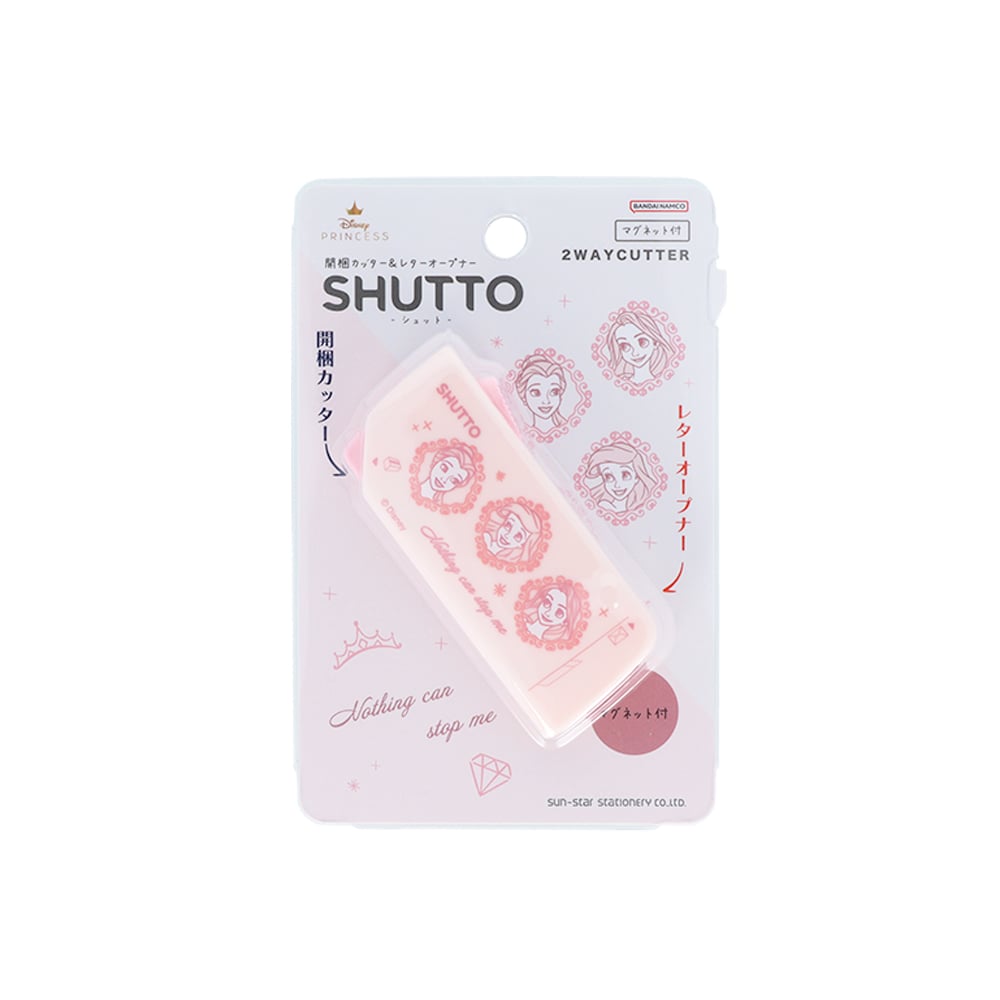 開梱カッター＆レターオープナー SHUTTO (シュット)　ディズニープリンセス