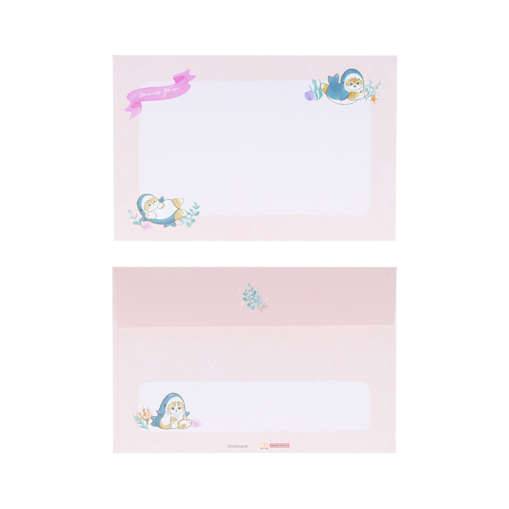 8柄レターセット　サメにゃん（封筒6）