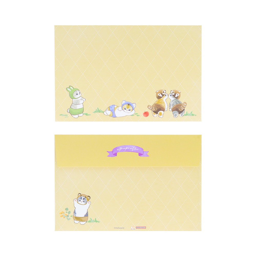 8柄レターセット　にゃんぱんつ！（封筒7）