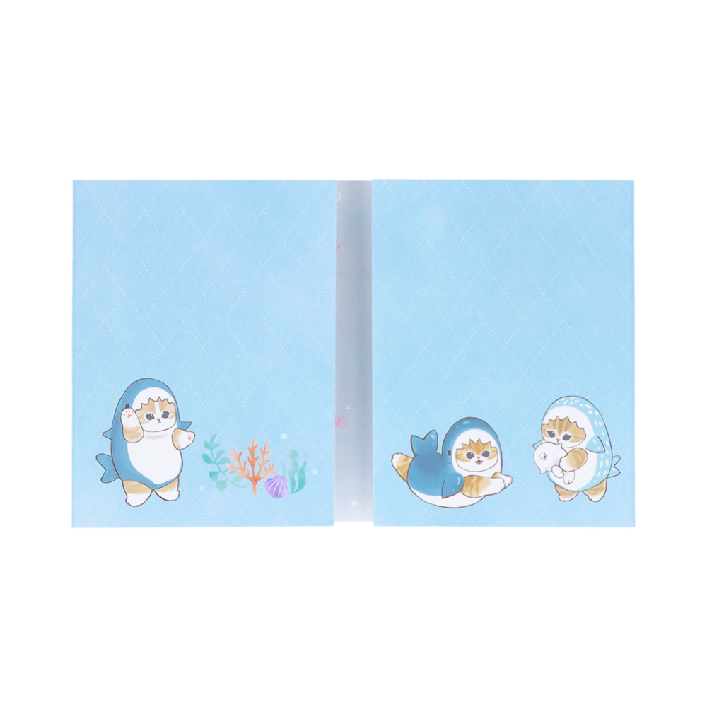 パタパタ付箋　サメにゃん（台紙）