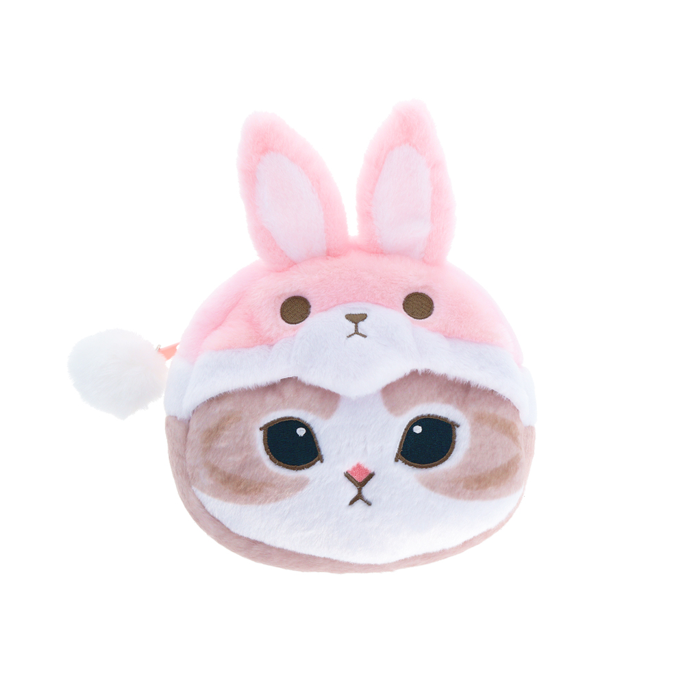 チャーム付ペンポーチ　うさにゃん