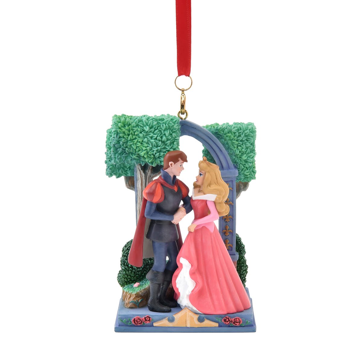 オーロラ姫＆フィリップ王子 オーナメント ピンク Disney Ornament