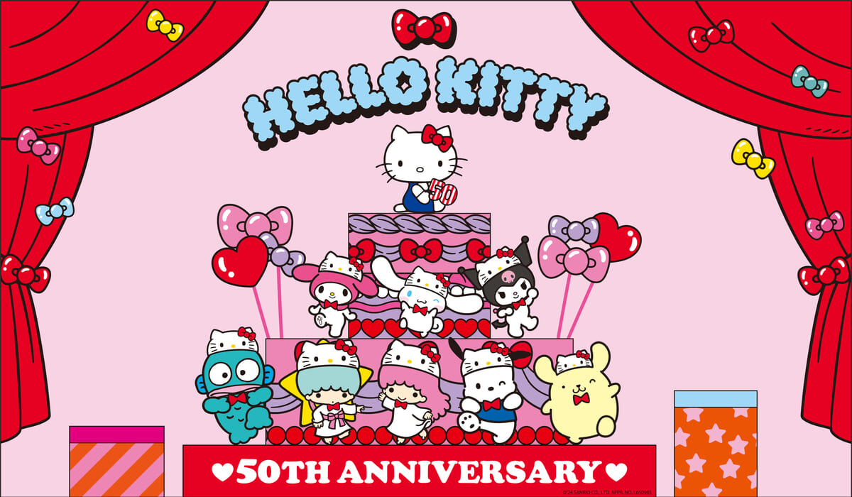 「Hello Kitty 50th Anniversary Market」限定のフォトスポット